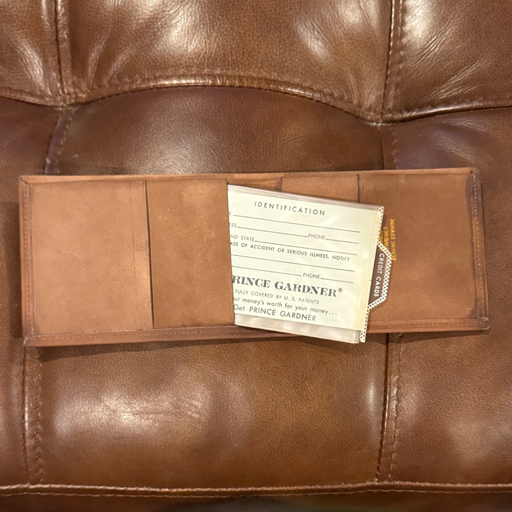 Prince Gardner Vintage Brown Leather Wallet